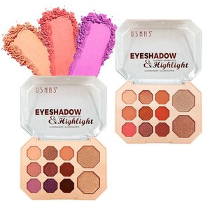 Imagen de Petaca Ushas sombras + iluminador- 11 tonos- ES4216-04