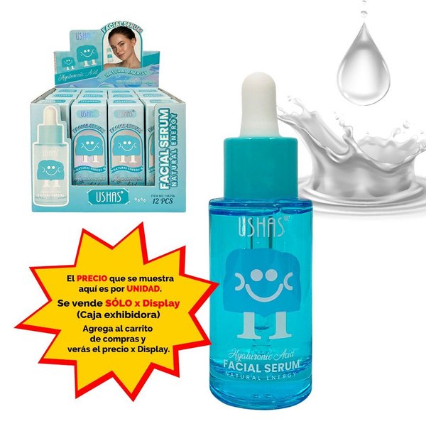 Imagen de Serum facial Ushas -Acido hialuronico- HA256