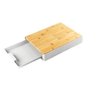 Imagen de Tabla de cocina en bambú con depósito