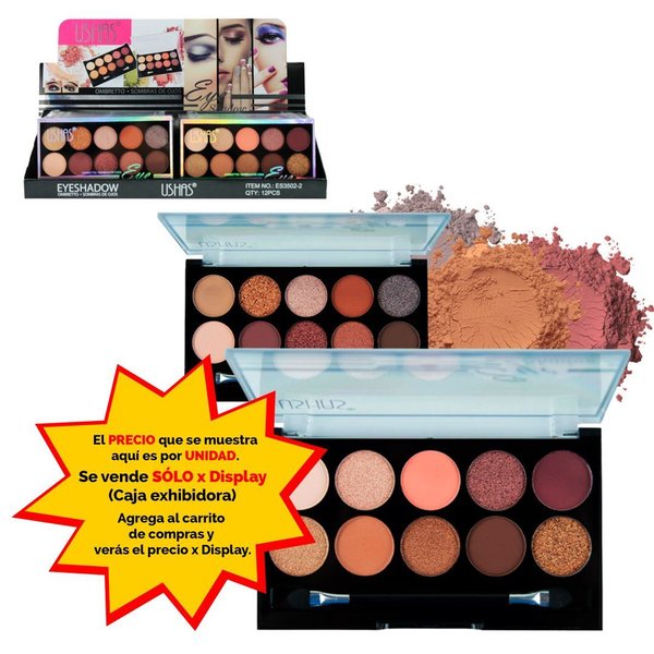 Imagen de Sombras de ojos 10 tonos  Ushas