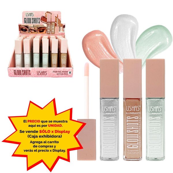 Imagen de Iluminador brillante Ushas para labios u ojos-FS459B