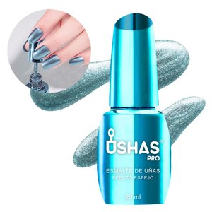 Imagen de Esmalte de uñas Ushas espejado- Tono celeste