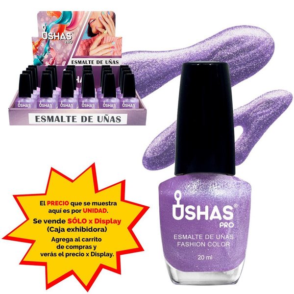 Imagen de Esmalte de uñas Ushas nacarado-plata 017#