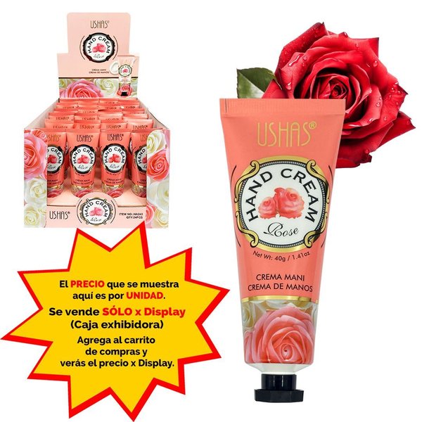 Imagen de Crema para manos Ushas Rose-HA243