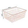 Imagen de Canasto metal rejilla para mesa- 22X16X10cm-2 colores