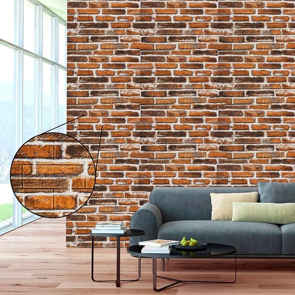 Imagen de Panel autoadhesivo 3D Para pared Decoración pared ladrillo retro