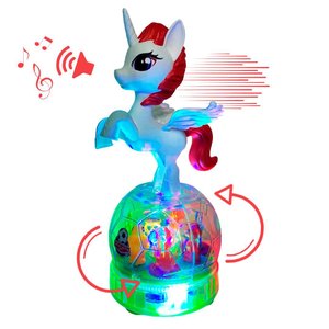 Imagen de Lámpara infantil giratoria Unicornio 29X11cm