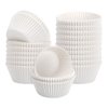 Imagen de Moldes de papel  para cupcake blancos 50 unidades