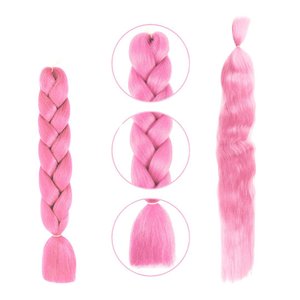 Imagen de Aplique de pelo sintetico trenzado-color A16- 60cm