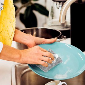 Imagen de Esponjas para cocina recubiertas de acero x 3pc-en bolsa 12,