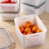 Imagen de Contenedor para alimentos con tapa y canasto de drenaje