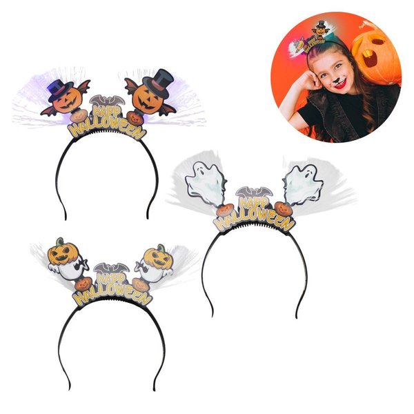 Imagen de Vincha Halloween calabaza bruja cotllón