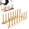 Imagen de Organizador soporte multiuso de platos en bamboo