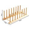 Imagen de Organizador soporte multiuso de platos en bamboo