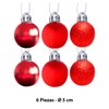 Imagen de Bola esfera de navidad 6 unidades