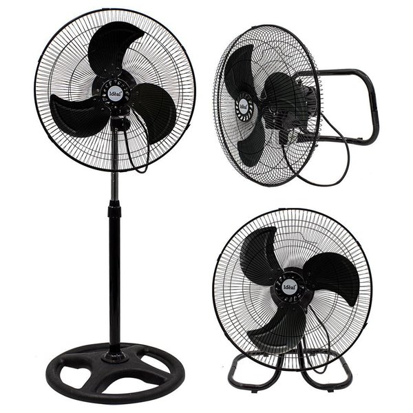Imagen de Ventilador 3 en 1 de Pie Mesa o Pared Aspas de metal