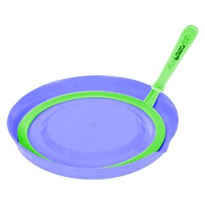 Imagen de Burbujero aro con plato en blister 22x22cm. 3 colores