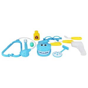 Imagen de Set de doctor con dentadura en bolsa-24x19cm. Celeste