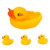 Imagen de Patos familia en red- 4 pc.-12,5x9cm.