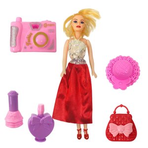 Imagen de Muñeca con accesorios en bolsa-30x18cm.