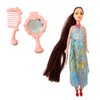 Imagen de Muñeca flaca con pelo-ropa-espejo-peine en bolsa-26x6cm.