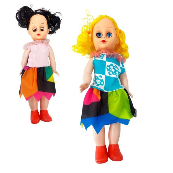 Imagen de Muñeca con pelo-ropa en bolsa-26x11cm.
