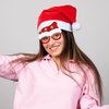 Imagen de Lentes de cotillón con gorrito de navidad