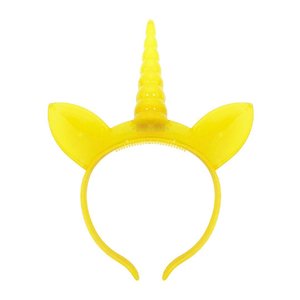 Imagen de Vincha luminosa Diseño Unicornio - Vincha de cotillón