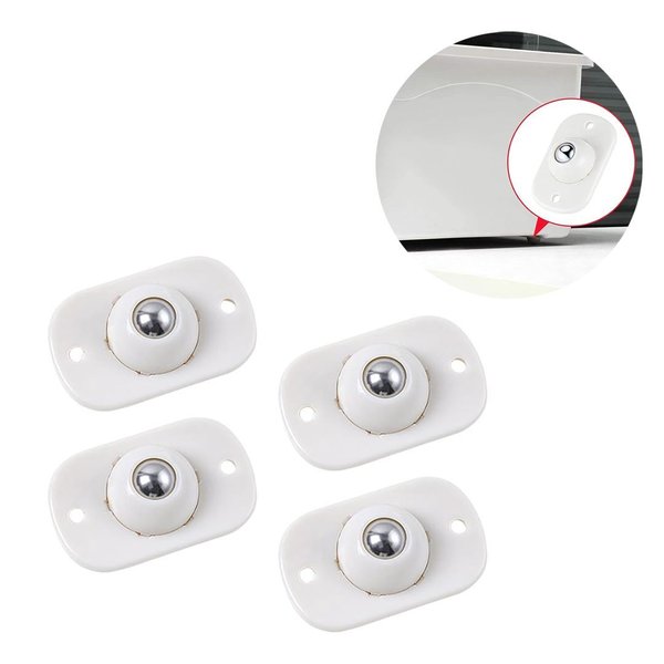 Imagen de Ruedas adhesivas con esferas  giratorias en acero inoxidable  x 4 unidades