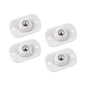 Imagen de Ruedas adhesivas con esferas  giratorias en acero inoxidable  x 4 unidades