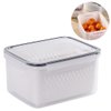 Imagen de Contenedor para alimentos con tapa y canasto de drenaje
