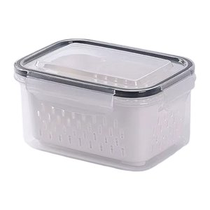 Imagen de Contenedor para alimentos con tapa y canasto de drenaje