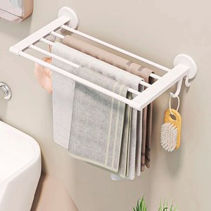 Imagen de Estante toallero de pared para baño-