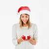 Imagen de Gorro papá Noel rayas plateadas