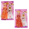Imagen de Muñeca con accesorios-collar+pulsera-en bolsa-26x18cm.