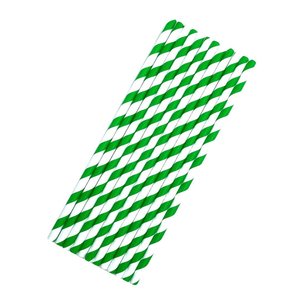 Imagen de Sorbitos de papel biodegradable a rayas 20cm