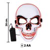 Imagen de Mascara calavera con luz- en bolsa 24x17cm. - pvc - 6 colore