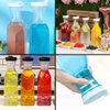 Imagen de Botella cuadrada transparente con tapa dispensadora 1,5lts