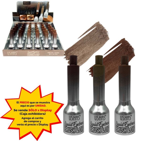 Imagen de Delineador Ushas liquido para cejas con pincel-UC096
