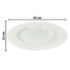 Imagen de Fuente de melamina oval blanca-30x23cm.