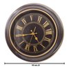 Imagen de Reloj de pared redondo tipo antiguo negro-dorado 45cm.