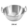 Imagen de Bowl plateado c/asas redondo 12x4cm. Acero inox
