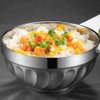 Imagen de Bowl plateado redondo 18x6,5cm.