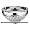 Imagen de Bowl plateado redondo 14,5x6,5cm.