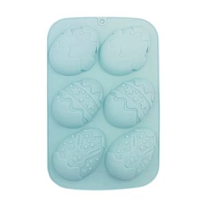 Imagen de Molde de silicona para huevos de pascua-26x16,5x2,5cm.- 3 co