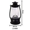 Imagen de Vela Farol antiguo con luz a pila 17x7,5cm.