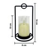 Imagen de Vela plastica a pila con candelabro 16x8cm.