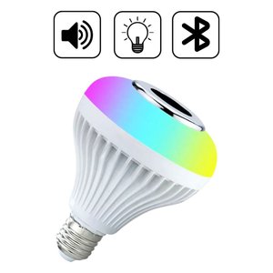 Imagen de Lampara LED Rgb Con parlante Bluetooth Control Remoto