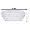 Imagen de Cesto calado rectangular para fruta 29x21x8,5cm. Blanco