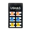 Imagen de Pinza para cabello Ushas x 6 unidades - Surtidas
